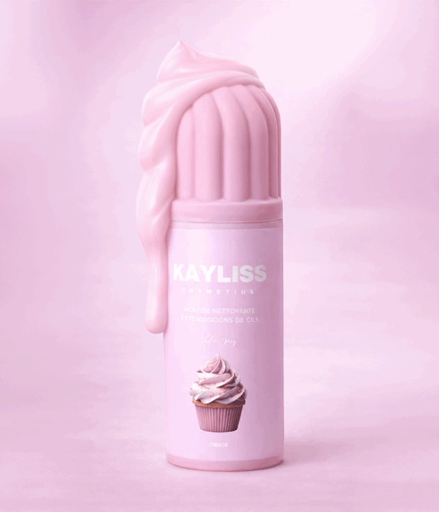 Mousse nettoyante cils Kayliss Cosmetics