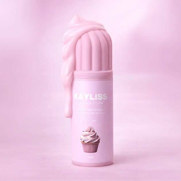 Mousse nettoyante cils Kayliss Cosmetics